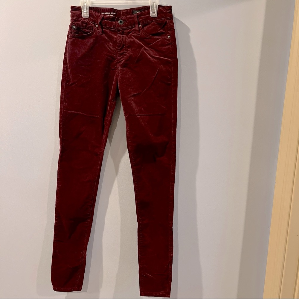 Adriano Goldschmied Jeans Women's 25R, 26x30 Red Farrah High Rise Skinny Ankle